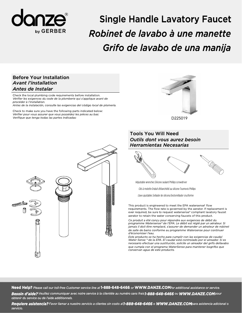 Image de la première page du manuel de l'appareil D225019