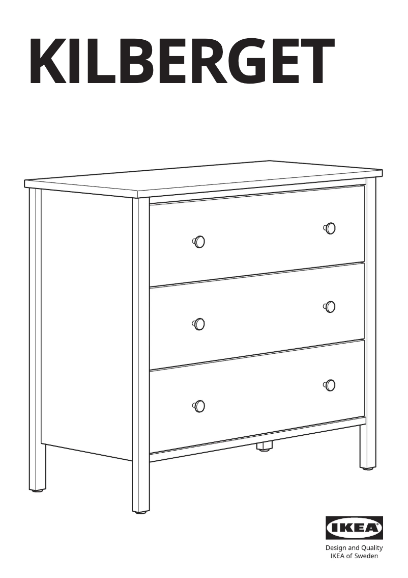 Page 1 of the manual User Manual Ikea KILBERGET 505.616.68