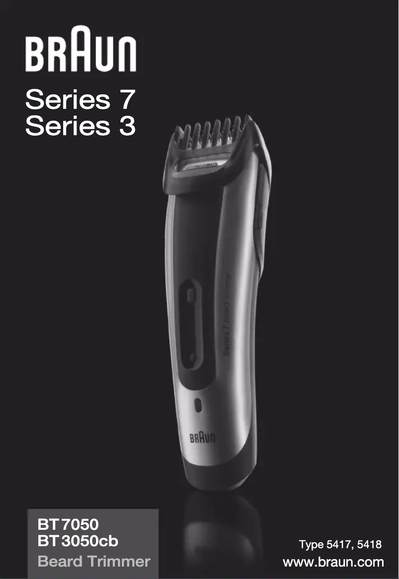 First page image of the manual for BT7050