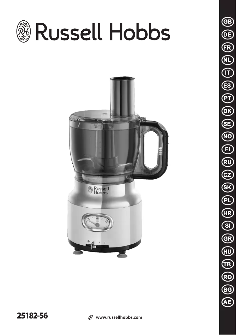 Page 1 of the manual User Manual Russell Hobbs Retro 25182-56