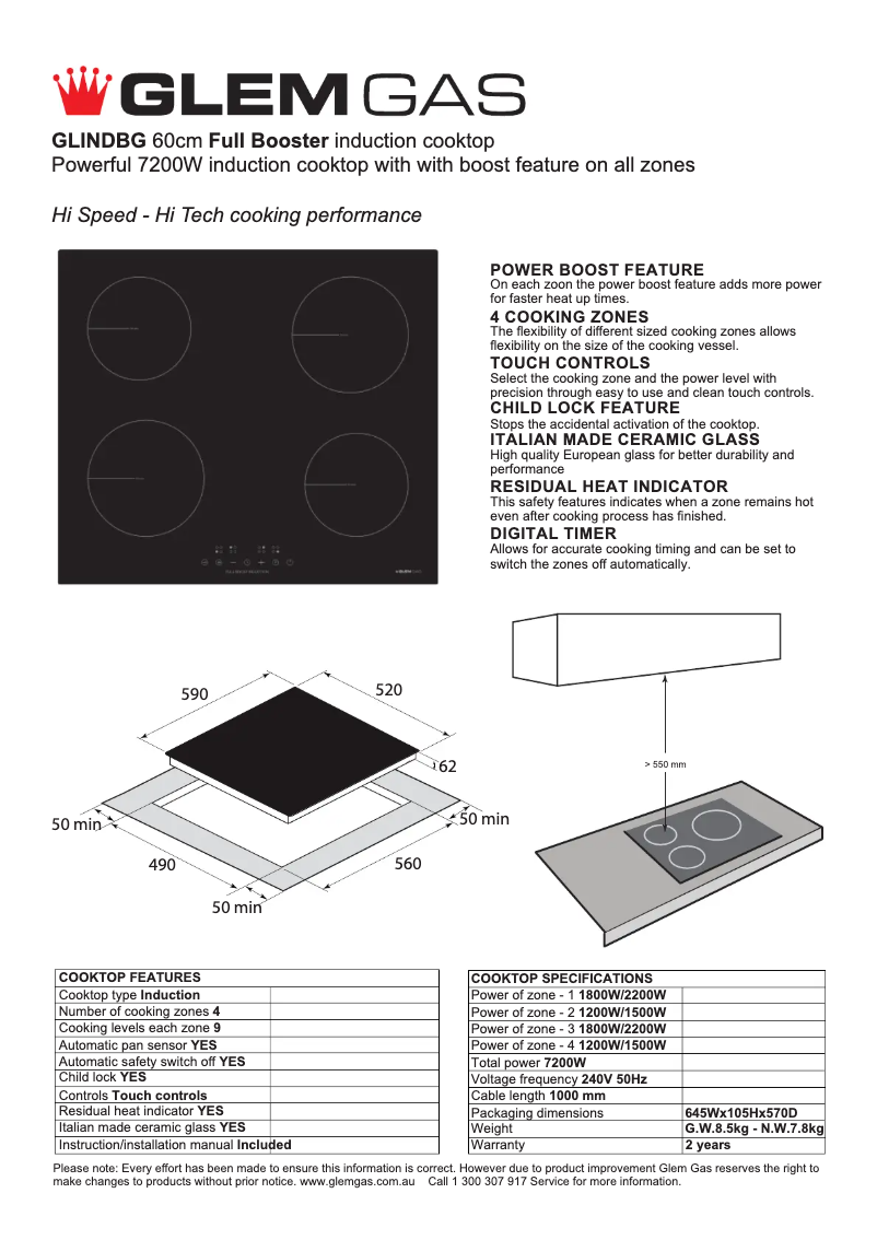 First page image of the manual for GLINDBG