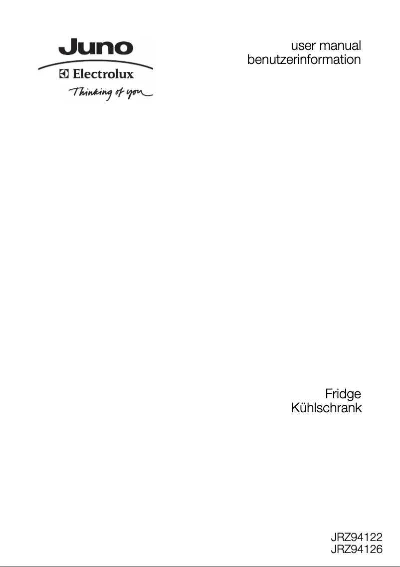 First page image of the manual for JRZ94126