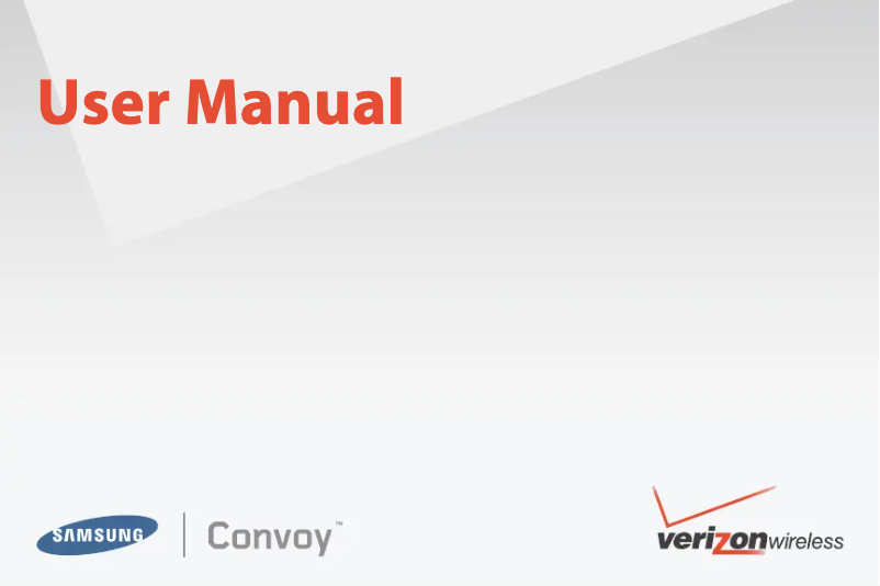 First page image of the manual for SCH-U640