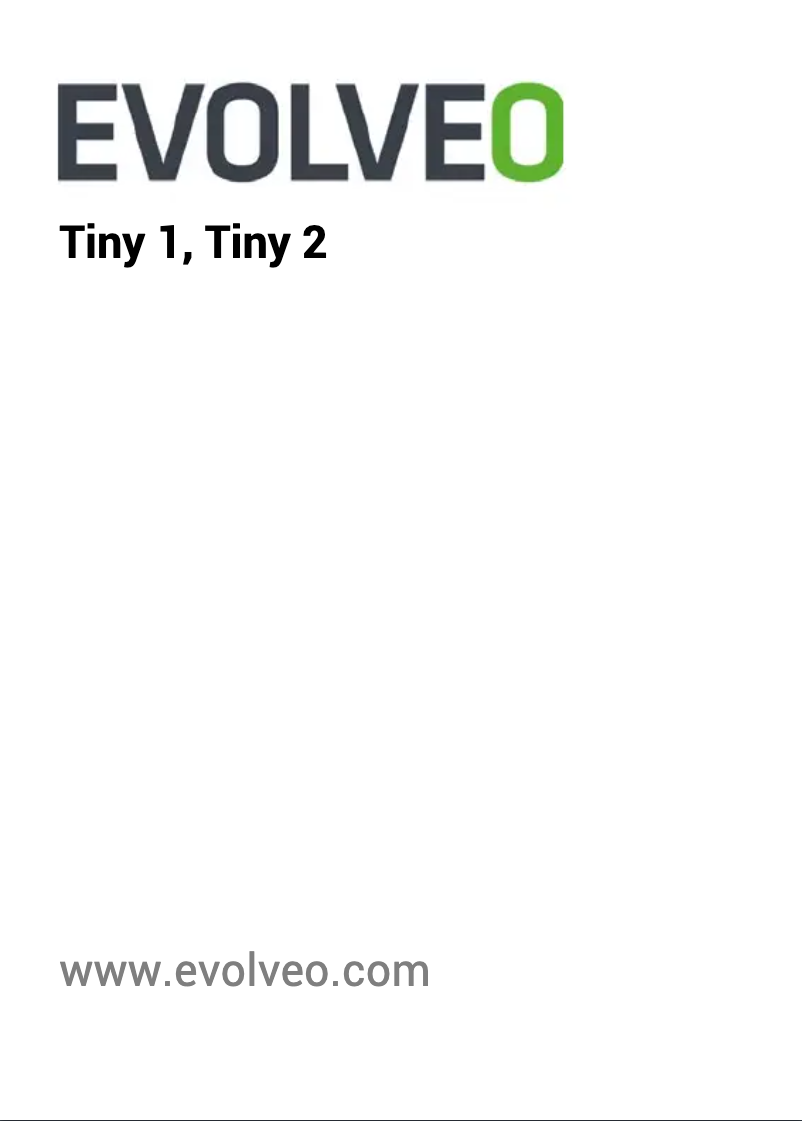 First page image of the manual for Tiny 2