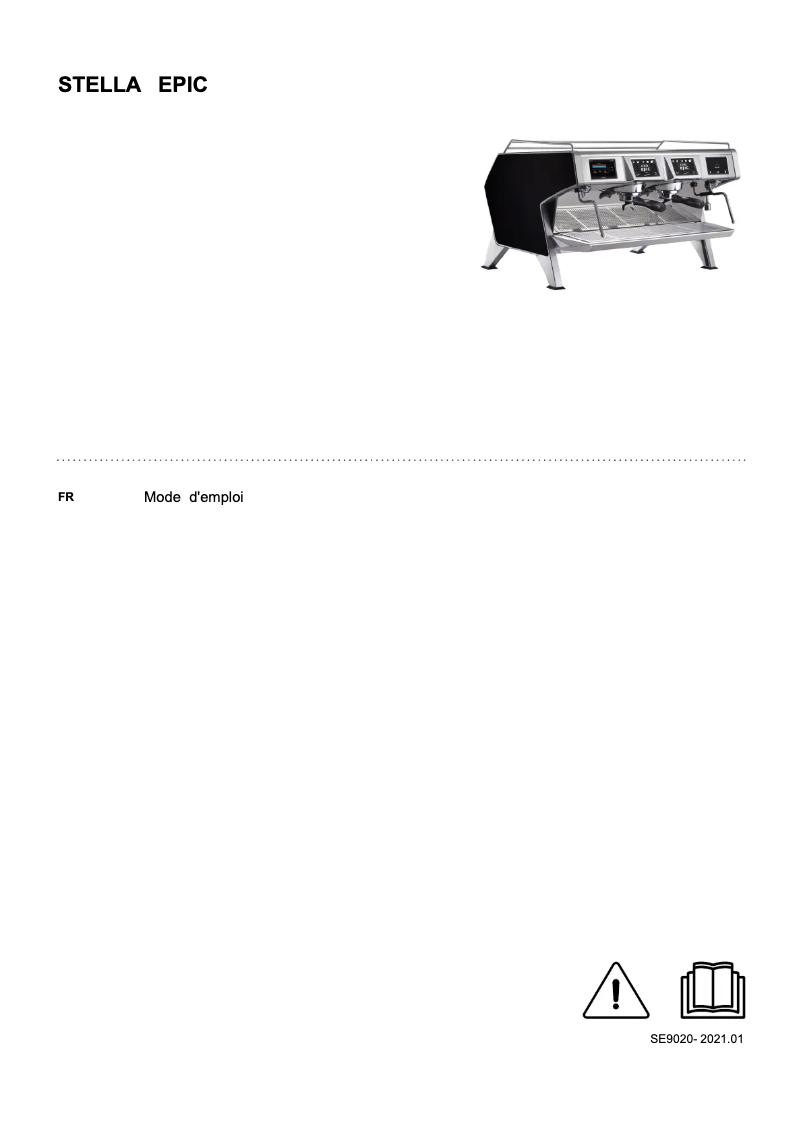 First page image of the manual for STELLA EPIC 3