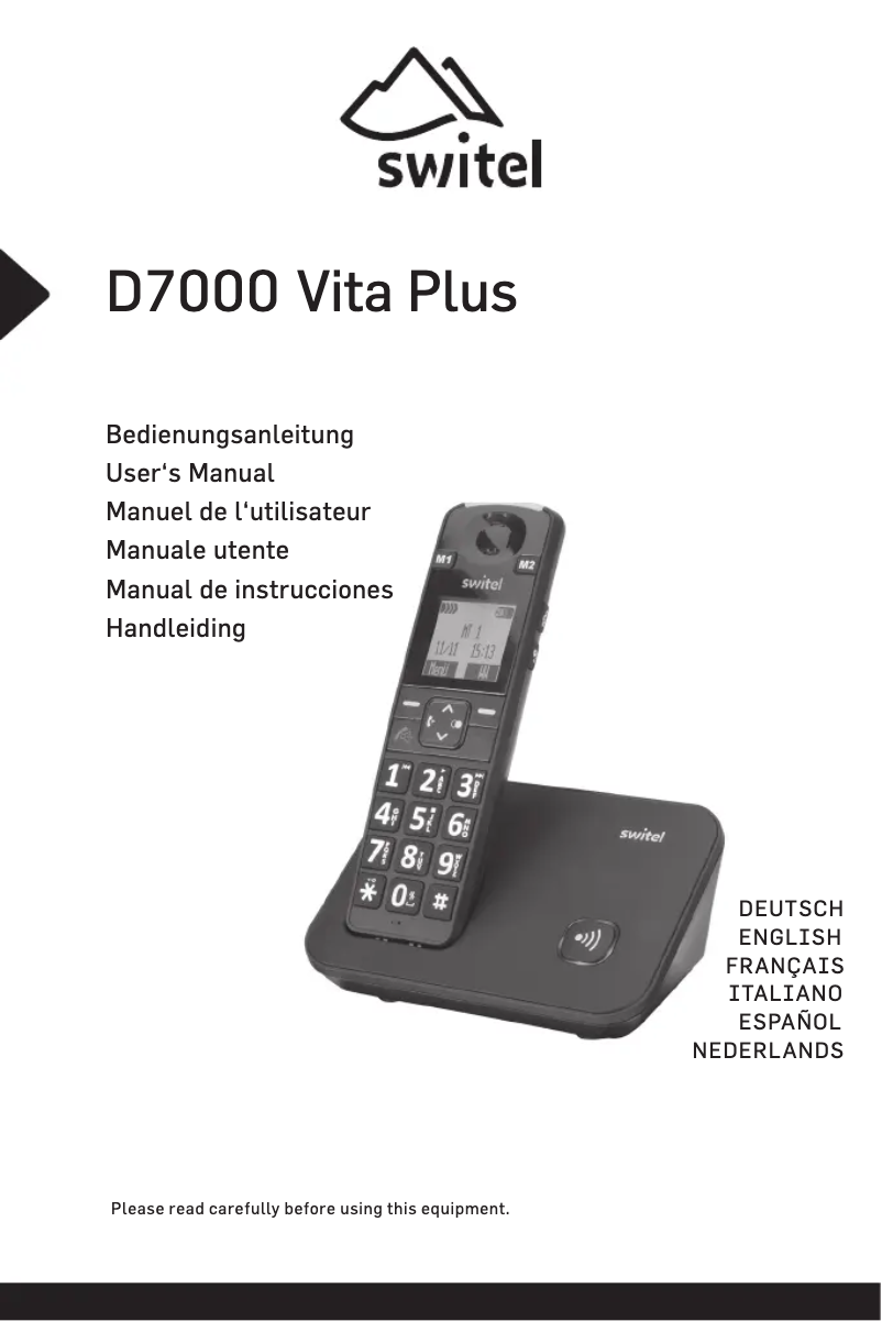 Page 1 of the manual User Manual Switel D7000 Vita Plus