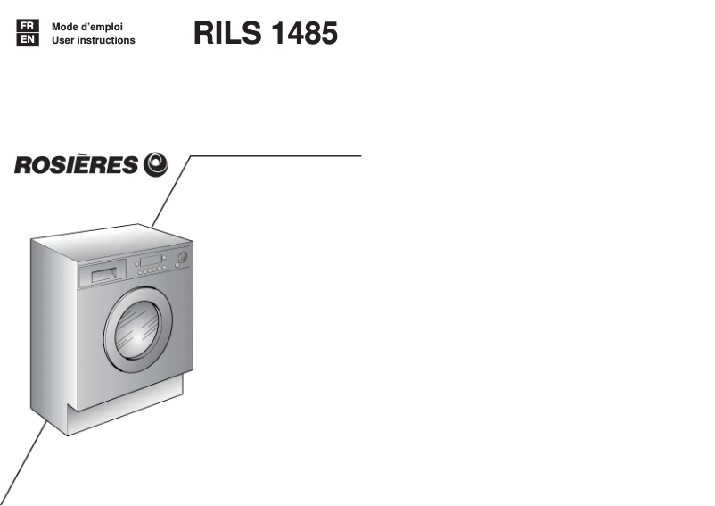 First page image of the manual for RILS1485-47S