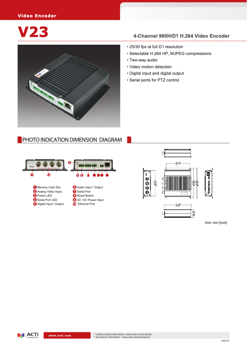 First page image of the manual for V23