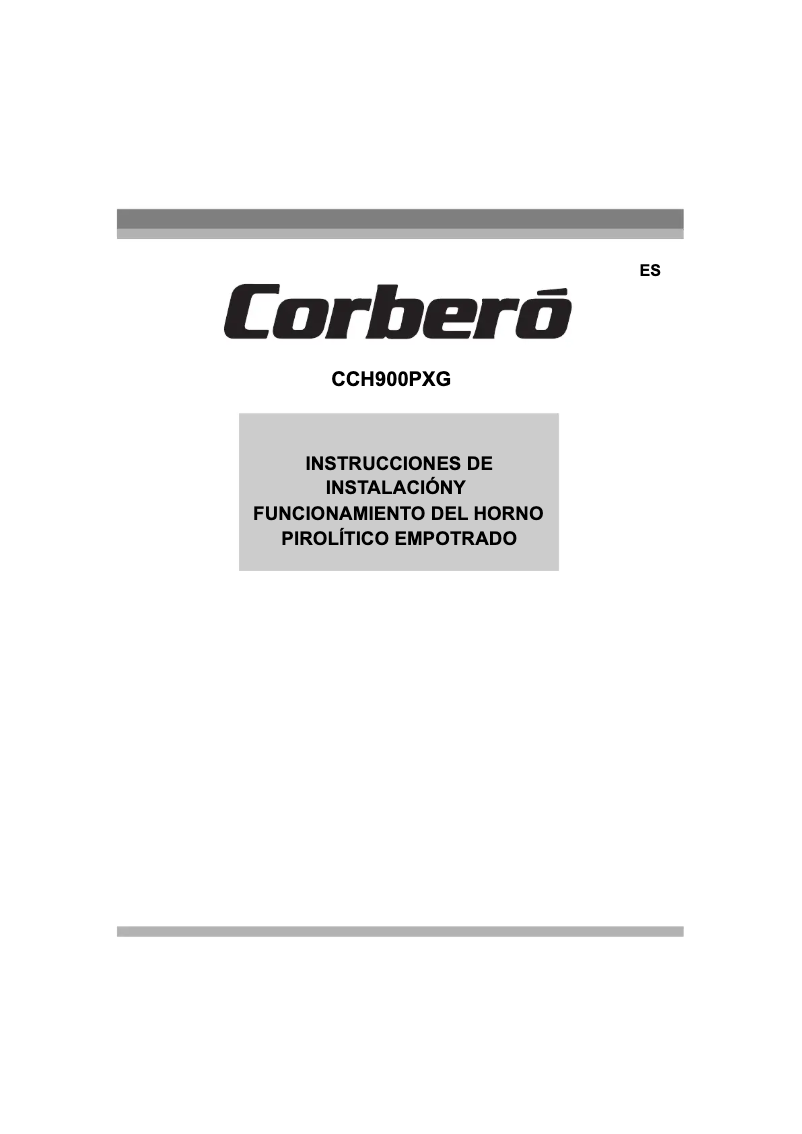 First page image of the manual for CCH 900 PXG