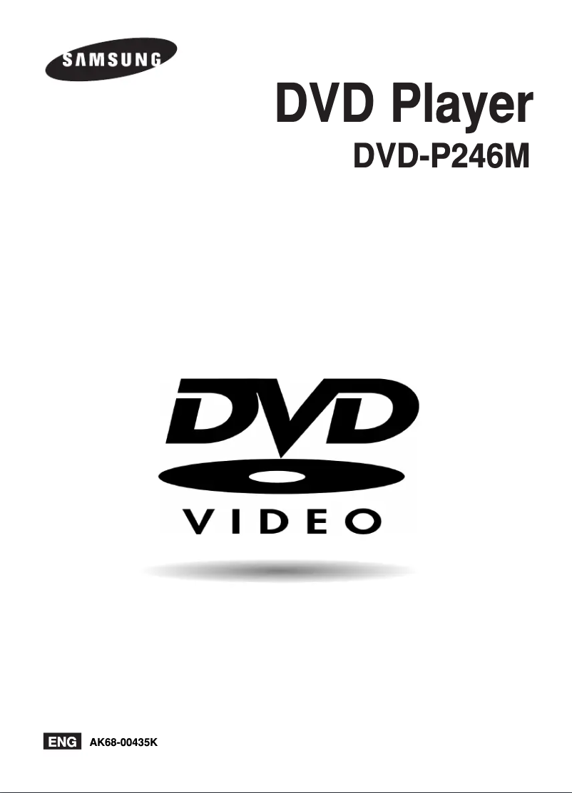 First page image of the manual for DVD-P246M