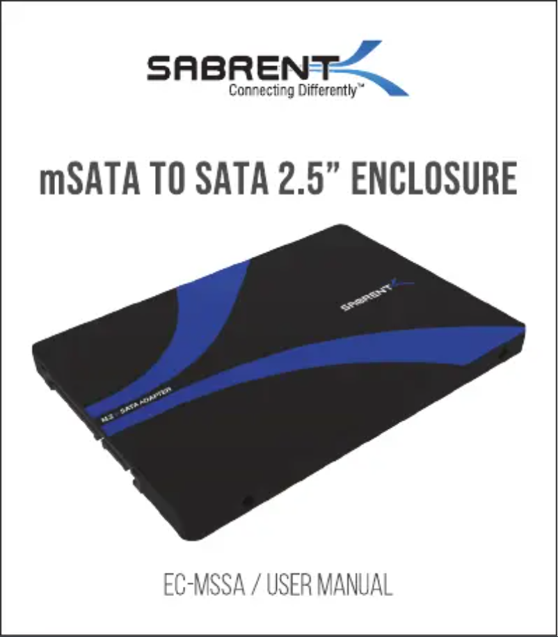 First page image of the manual for EC-MSSA