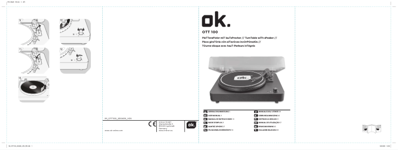 Page 1 of the manual User Manual OK OTT 100