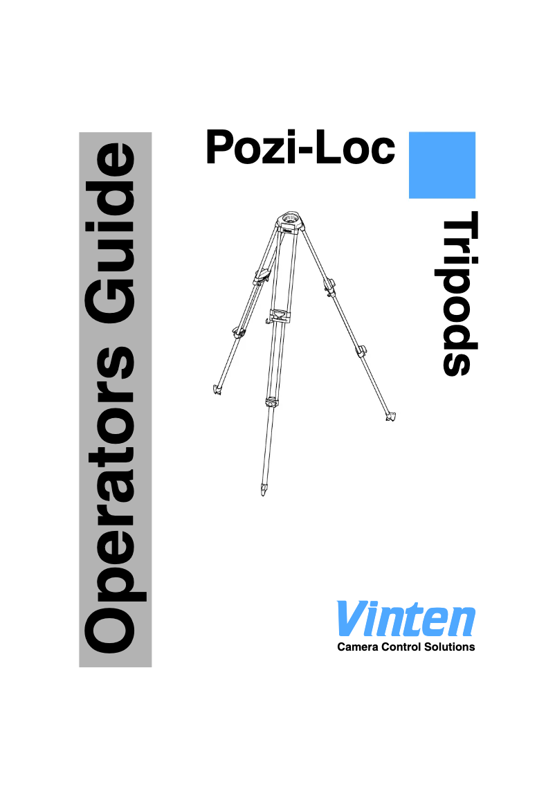 First page image of the manual for Pozi-Loc