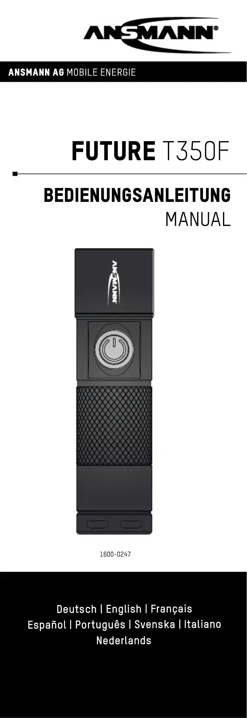 First page image of the manual for Future T350FR