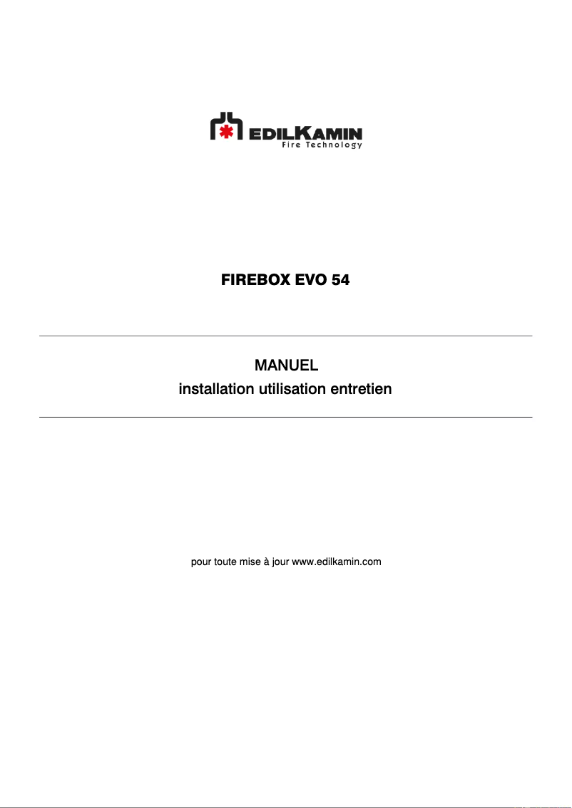 First page image of the manual for FIREBOX EVO 54