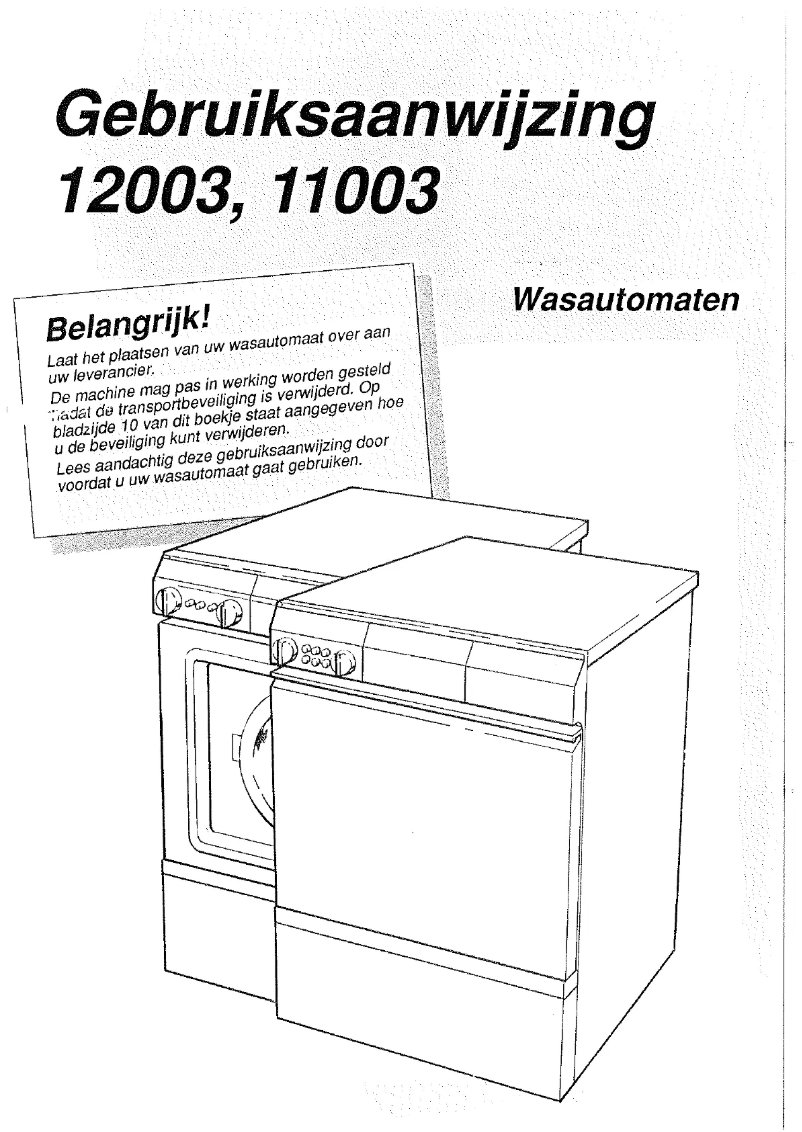 Page 1 of the manual User Manual Asko 12003