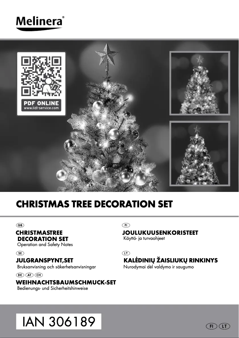 Page 1 of the manual User Manual Melinera HG03911A