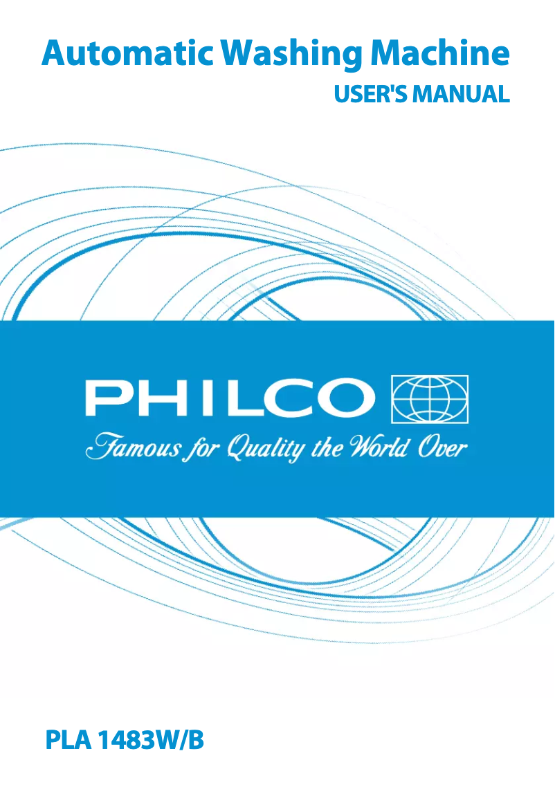 First page image of the manual for PLA 1483 W