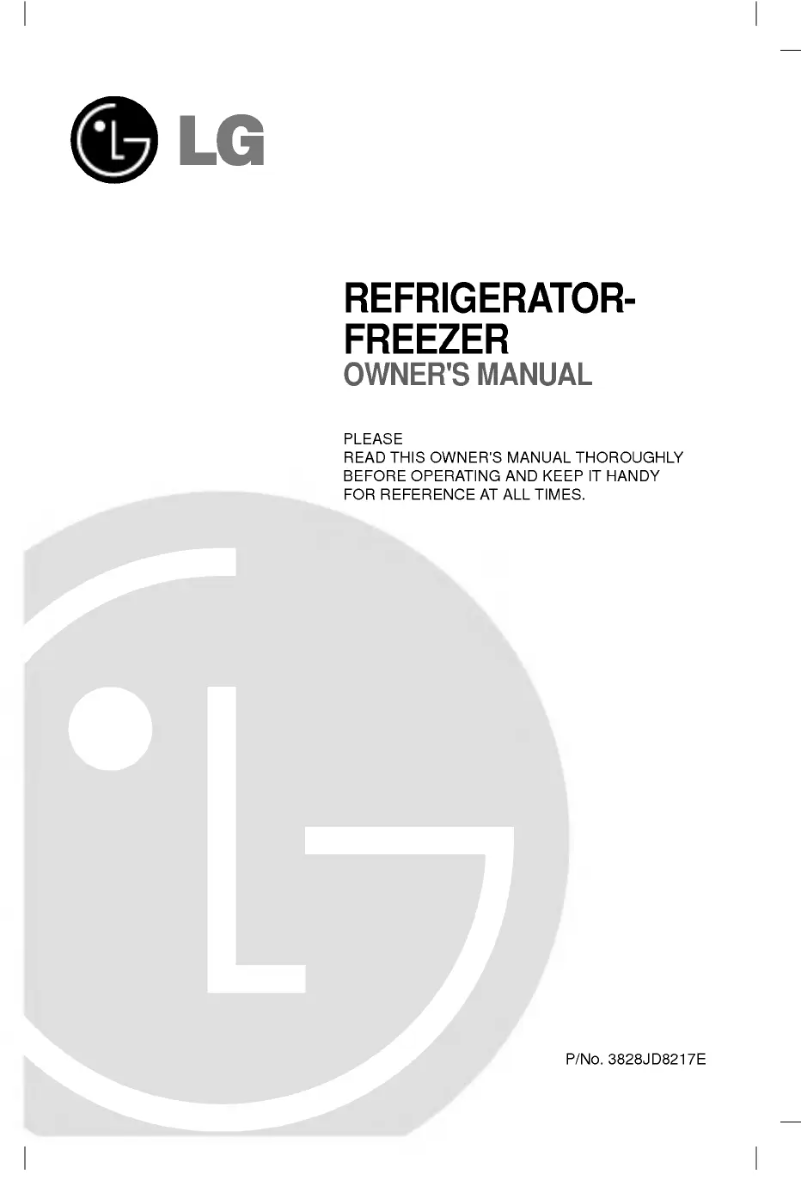 First page image of the manual for GR-482SFA