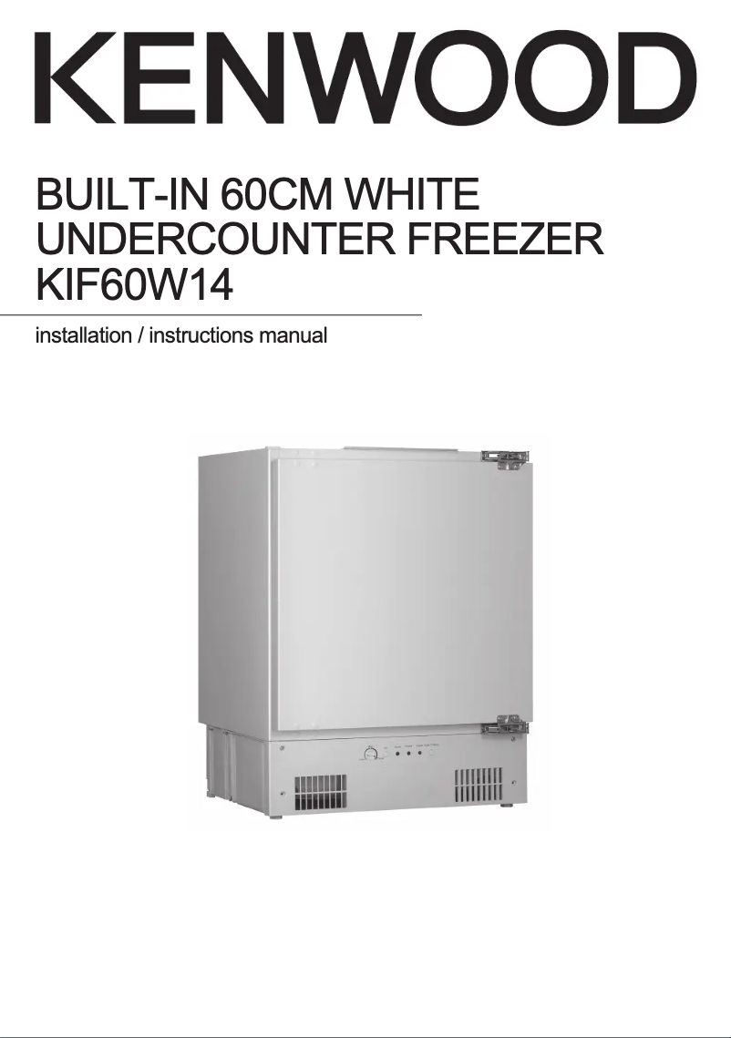 First page image of the manual for KIF60W14