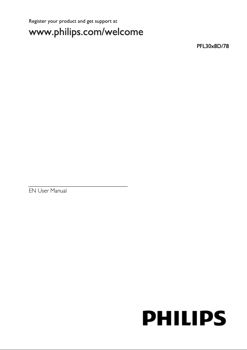 First page image of the manual for 46PFL3008D