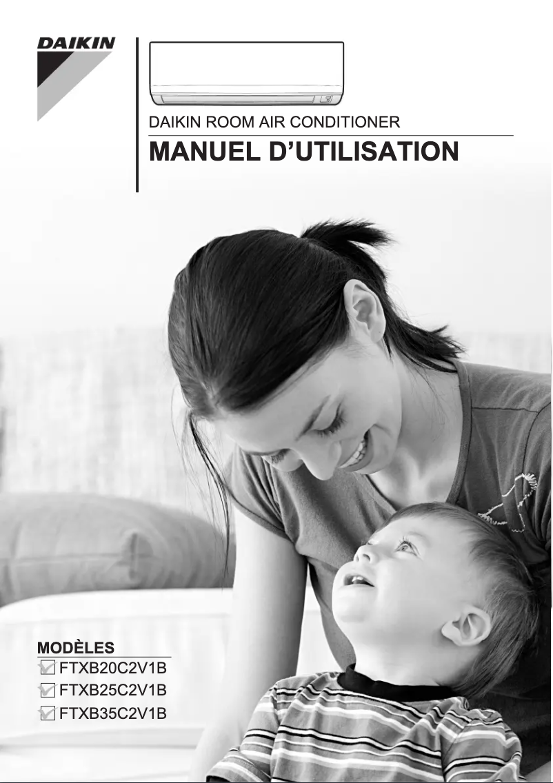 Page 1 of the manual User Manual Daikin FTXB25C2V1B