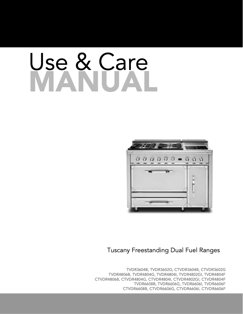 Page 1 of the manual User Manual Viking TVDR3614BVC