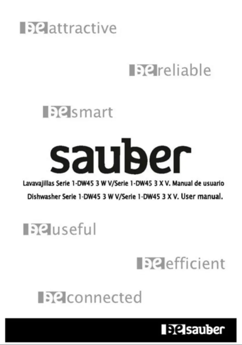 Page 1 of the manual User Manual Sauber SERIE 1-DW453X V