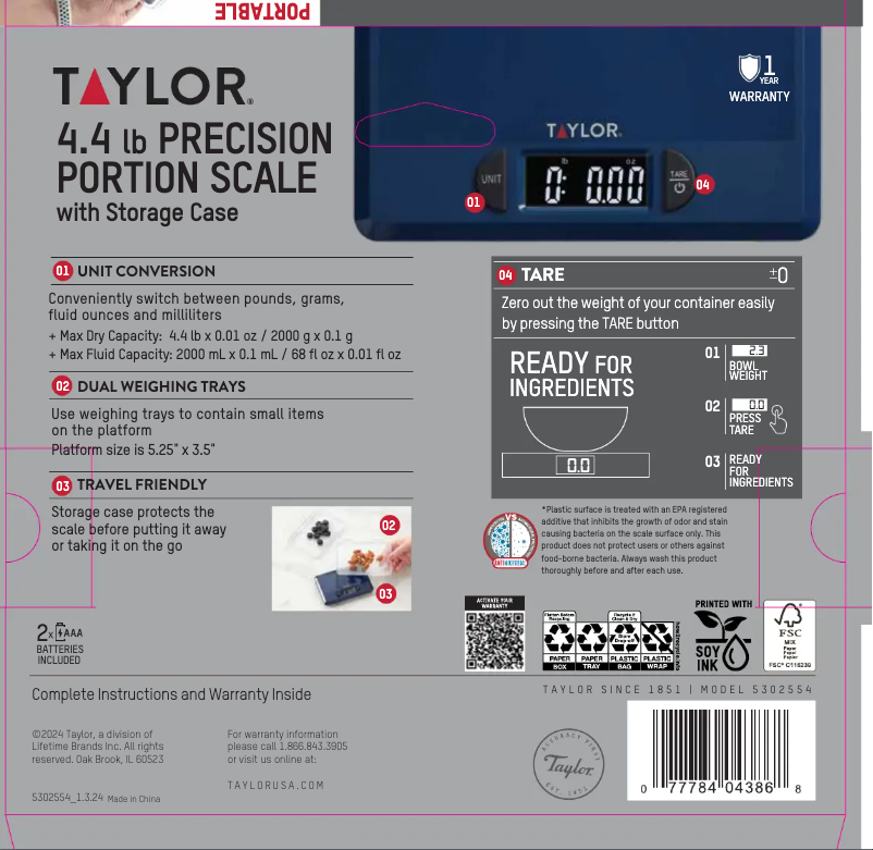 Page 1 de la notice Manuel utilisateur Taylor 5302554