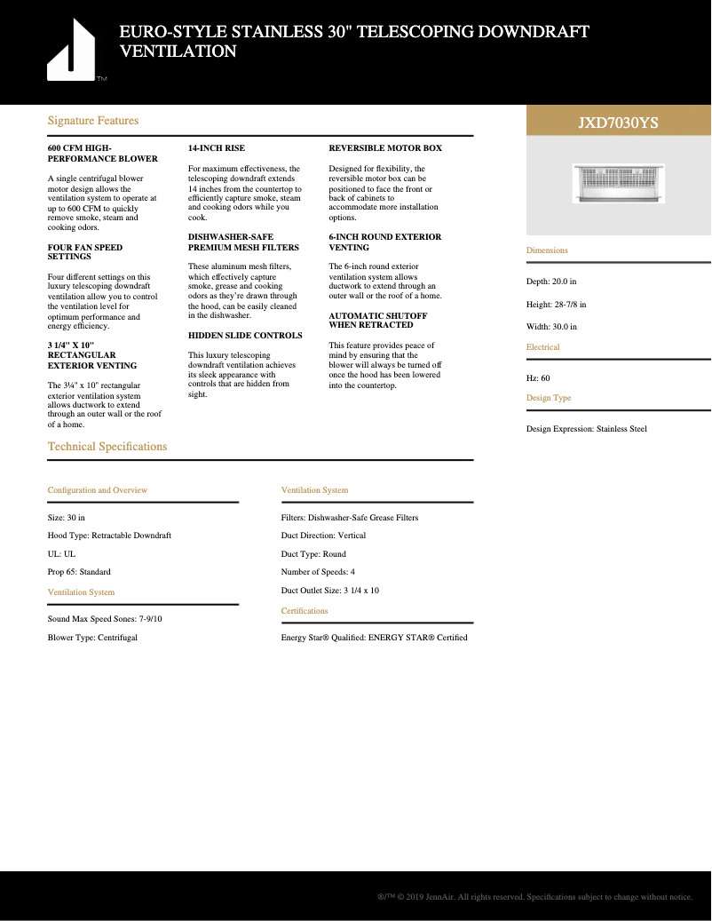 Image de la première page du manuel de l'appareil JXD7030YS