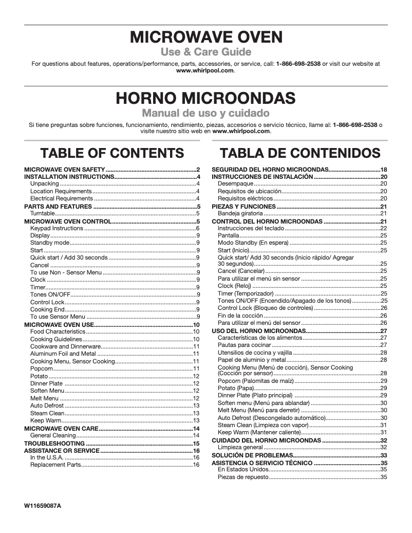 Page 1 of the manual User Manual Whirlpool UMCS5022