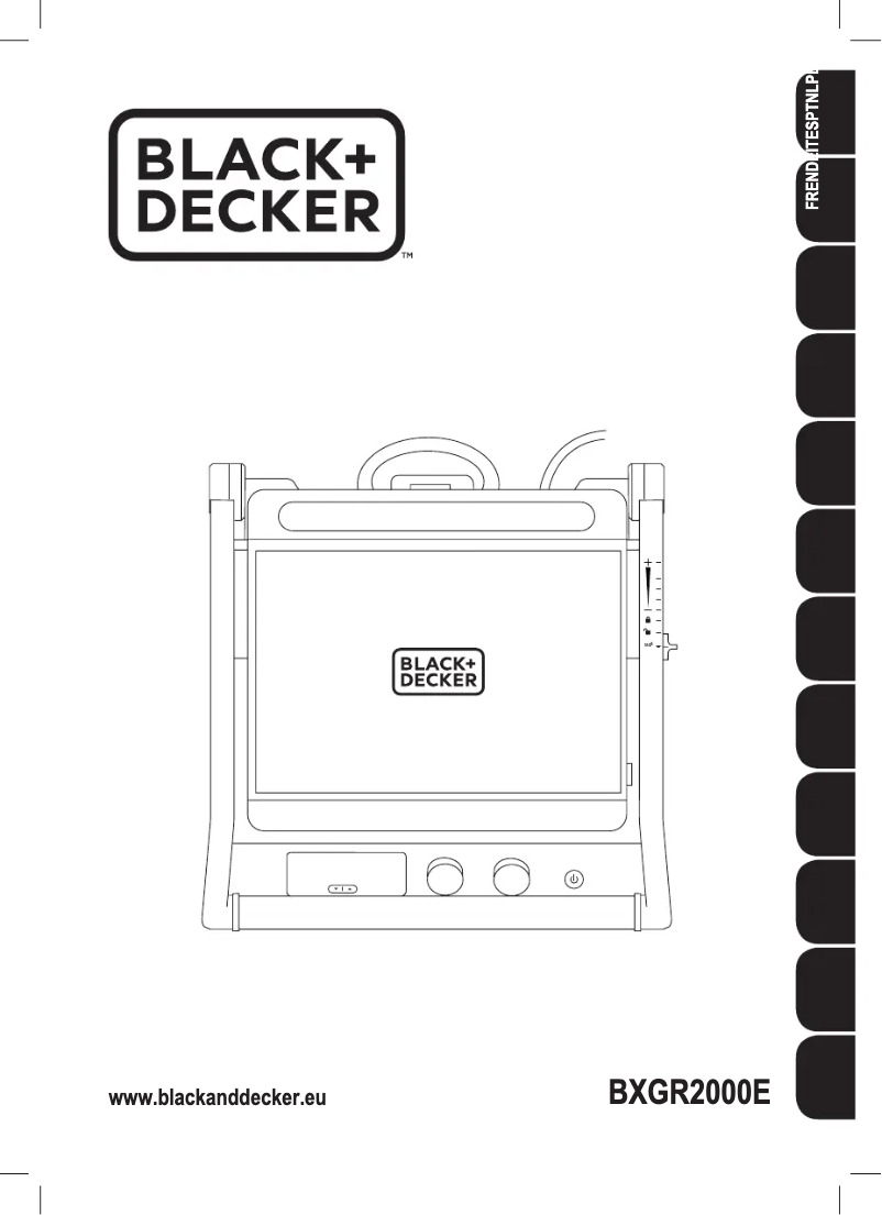 Page 1 of the manual User Manual Black & Decker BXGR2000E