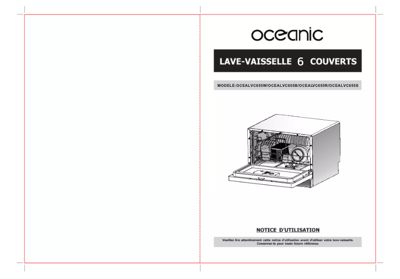 Image de la première page du manuel de l'appareil OCEALVC655R