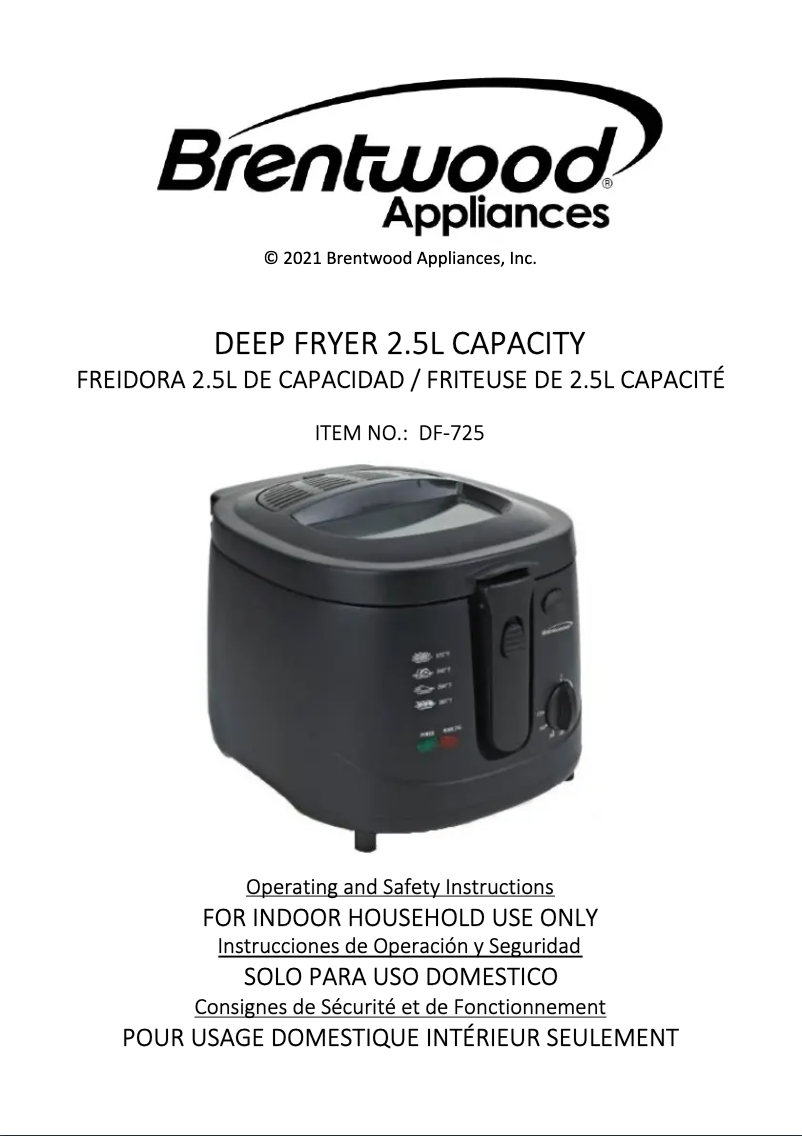 First page image of the manual for DF-725