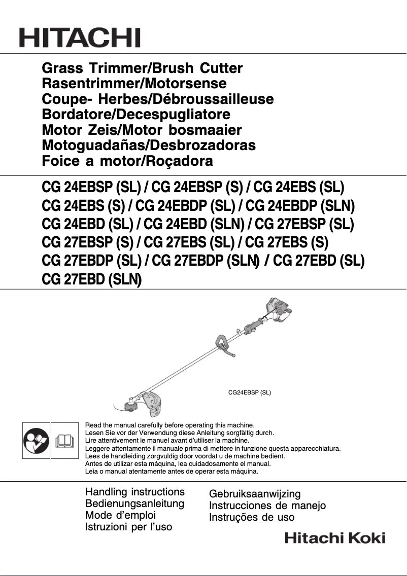 Page 1 of the manual User Manual Hitachi CG 24EBDP(SL)