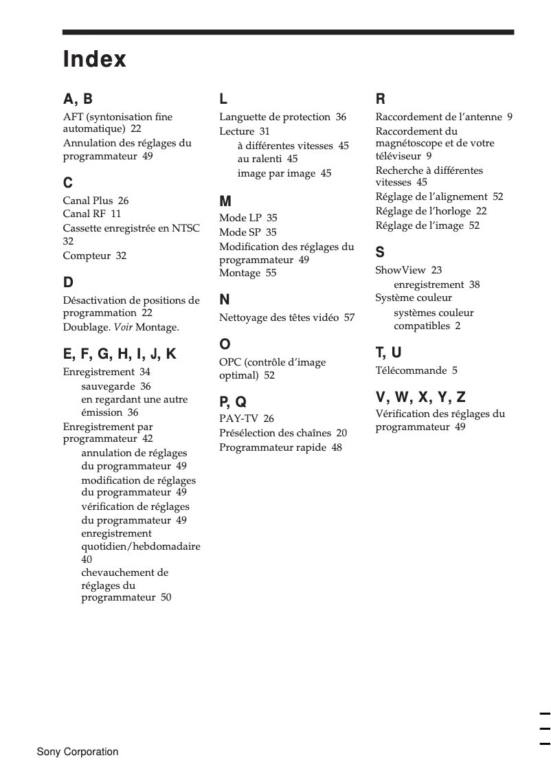 First page image of the manual for SLV-E530B