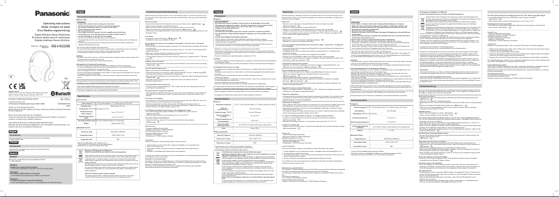 Page 1 of the manual User Manual Panasonic RB-HX220B