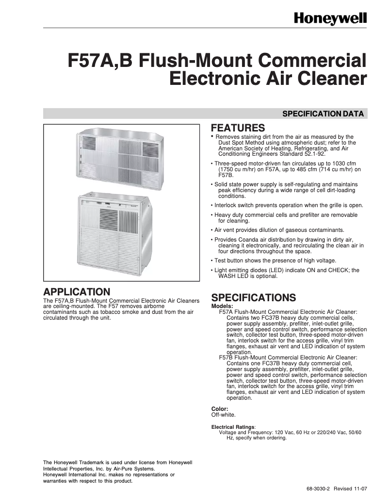 First page image of the manual for F57B1026