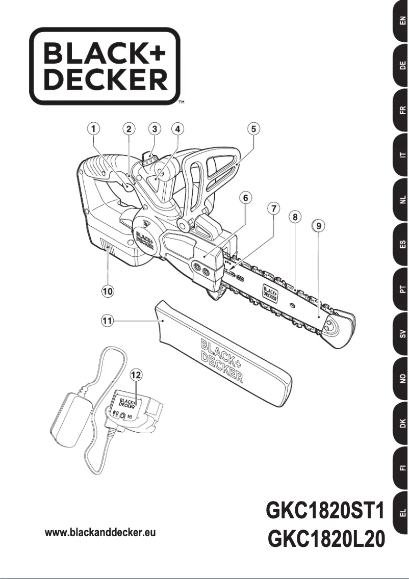 First page image of the manual for GKC1820ST1