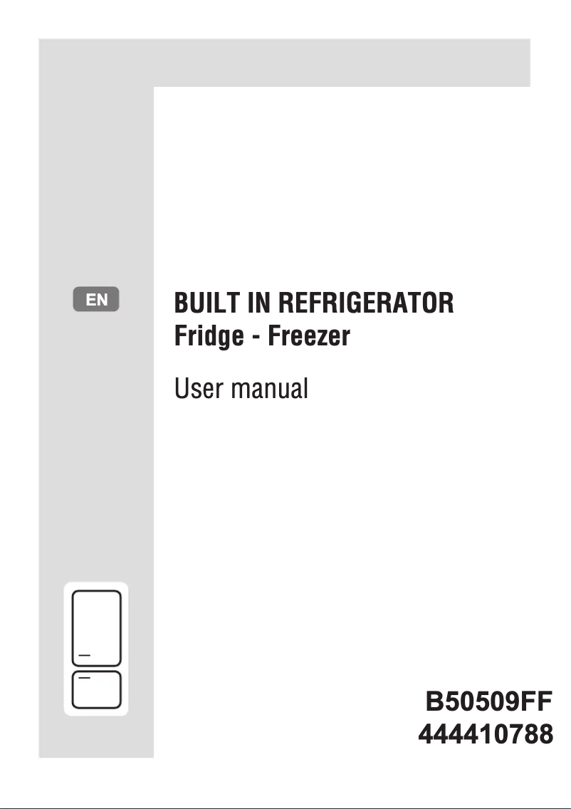 Page 1 of the manual User Manual Belling B50509FF