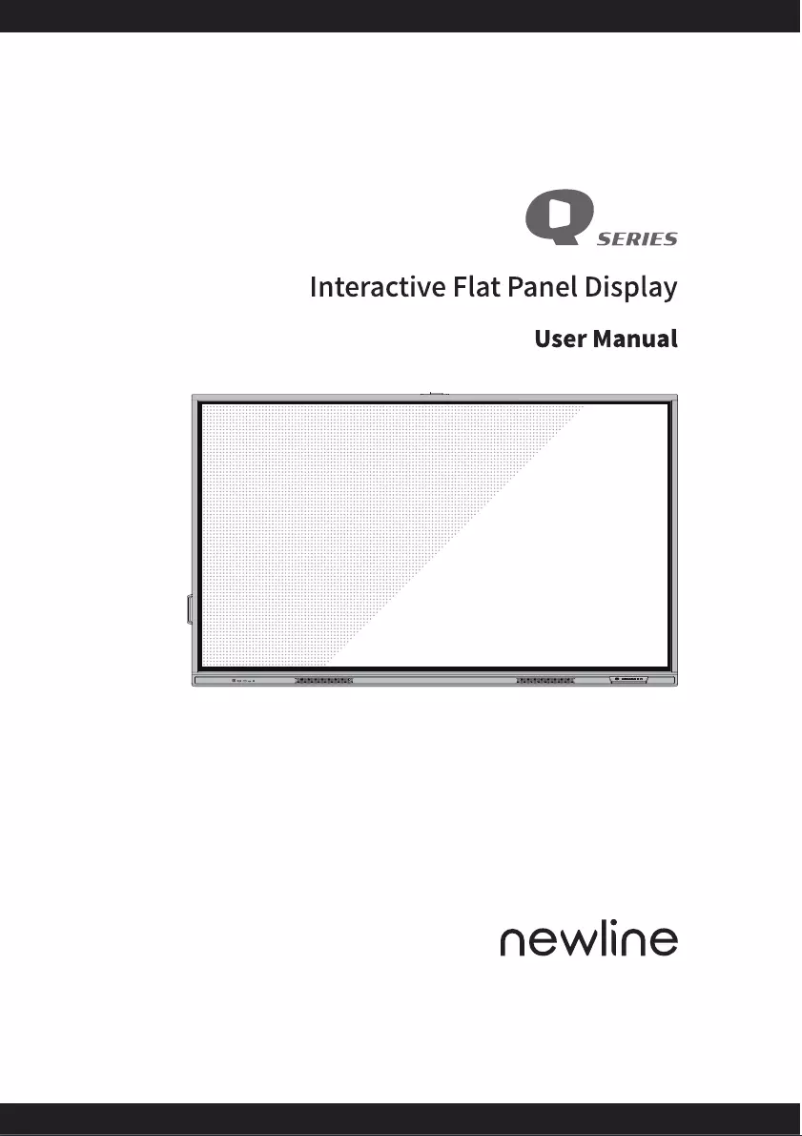 Page 1 of the manual User Manual Newline TT-6521Q