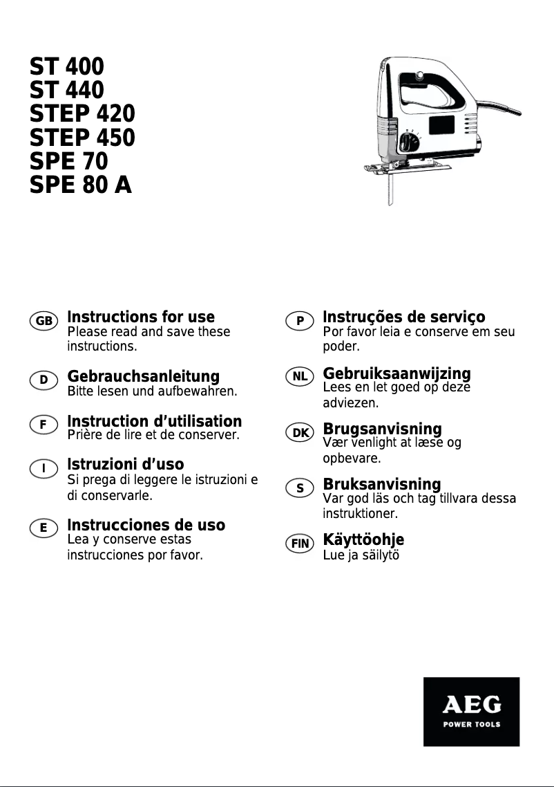 First page image of the manual for STEP 450