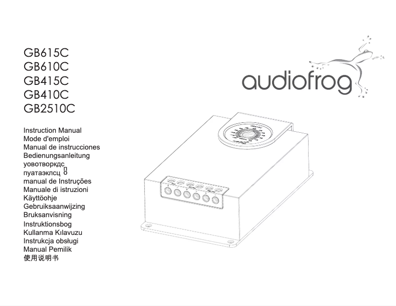 Page 1 of the manual User Manual Audiofrog GB610C