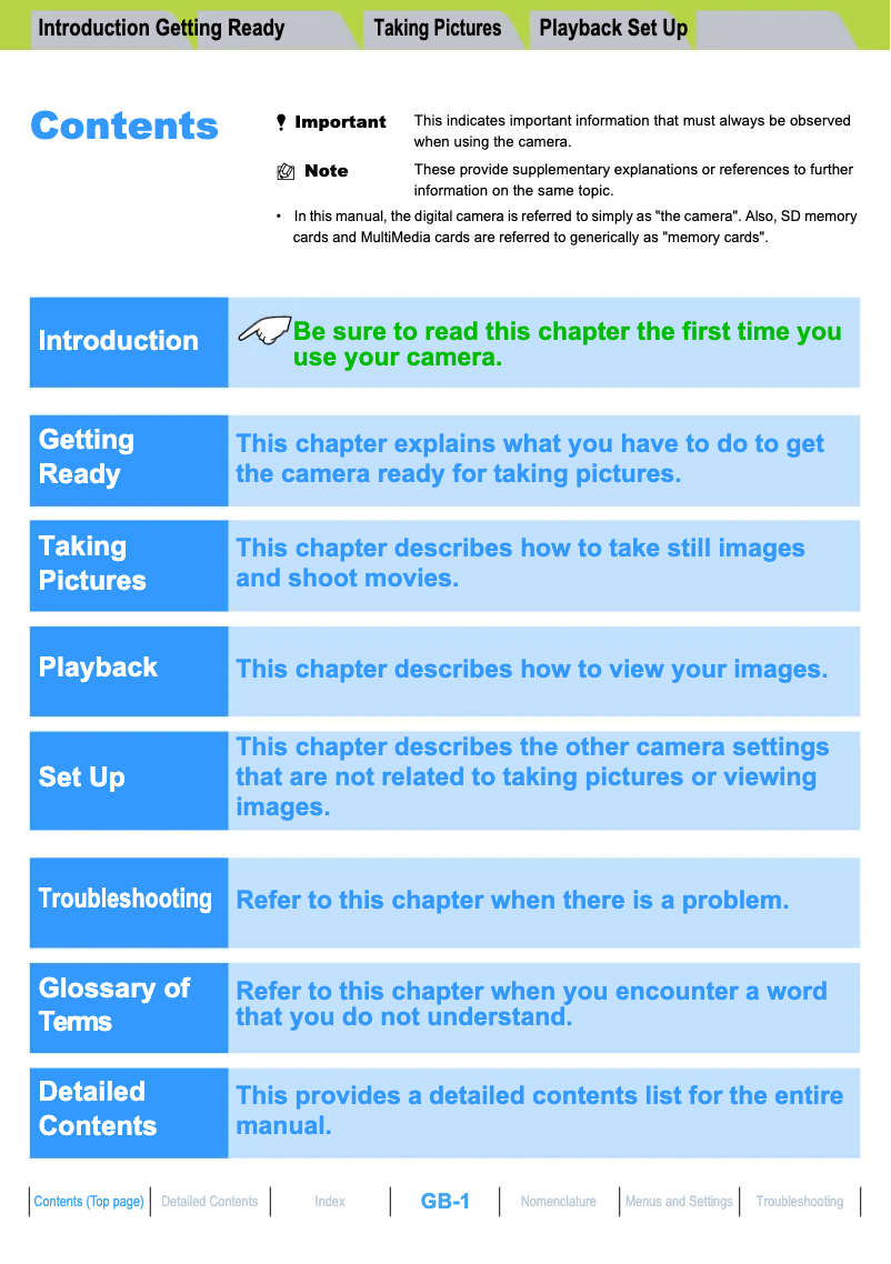 Page 1 of the manual User Manual Kyocera Finecam M400R