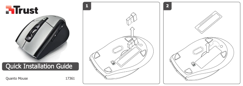 First page image of the manual for Qanto Laser Mouse