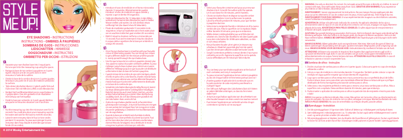 First page image of the manual for Eye Shadow