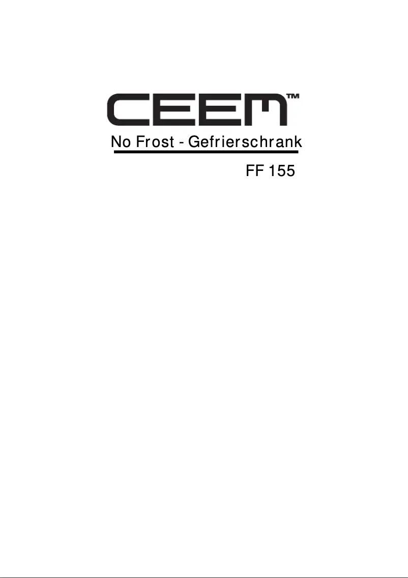 Page 1 of the manual User Manual CEEM FF 155