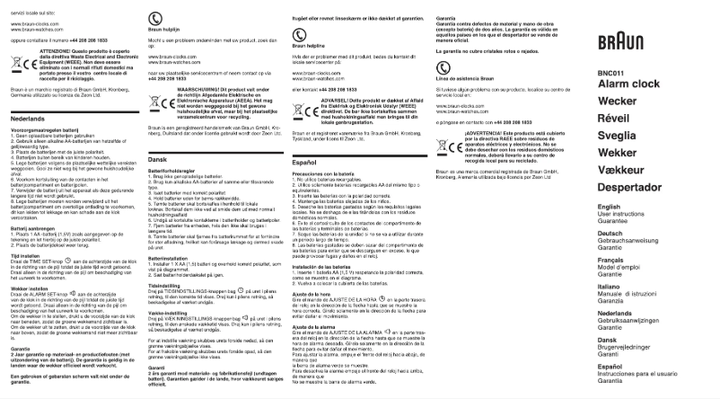 First page image of the manual for BNC011