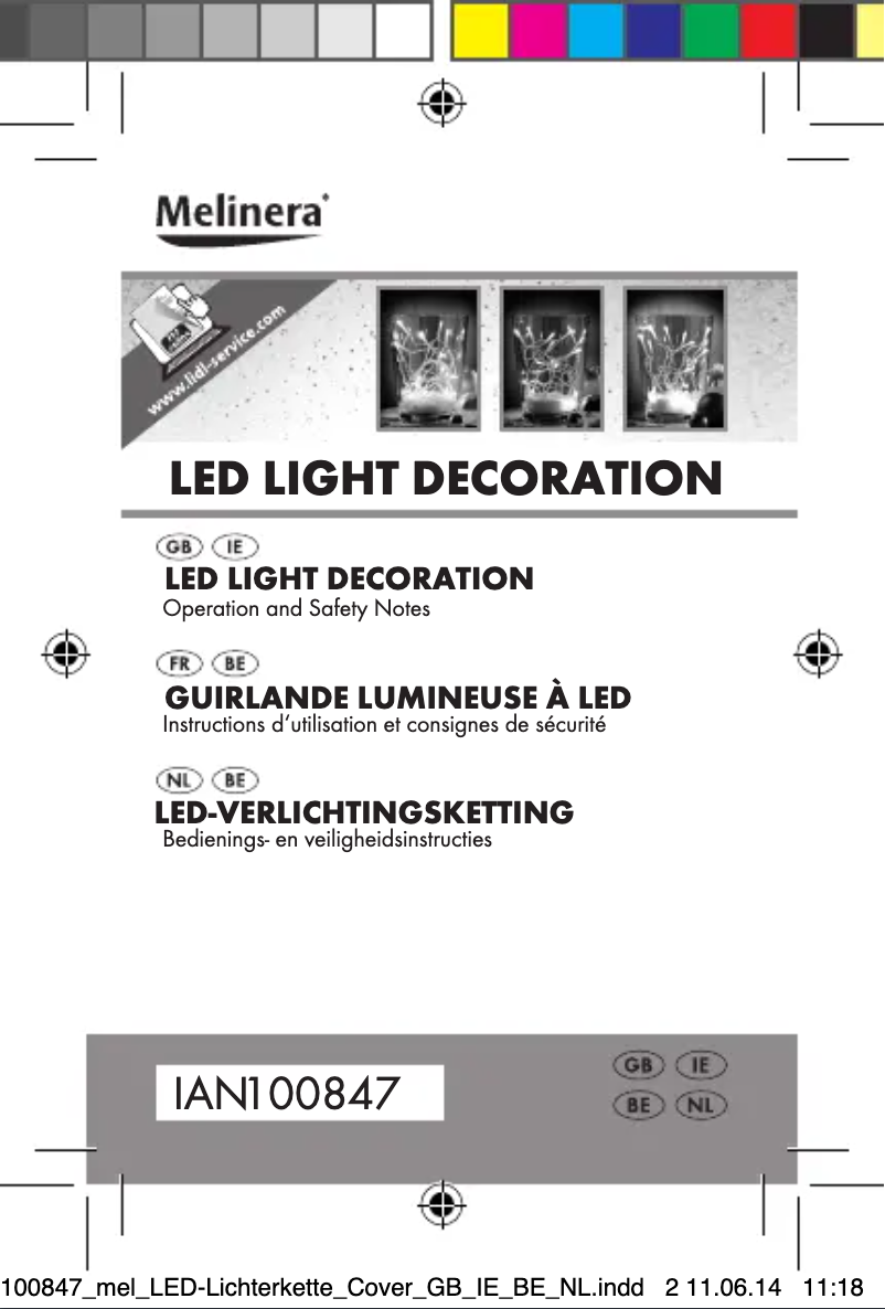 Page 1 of the manual User Manual Melinera IAN 100847