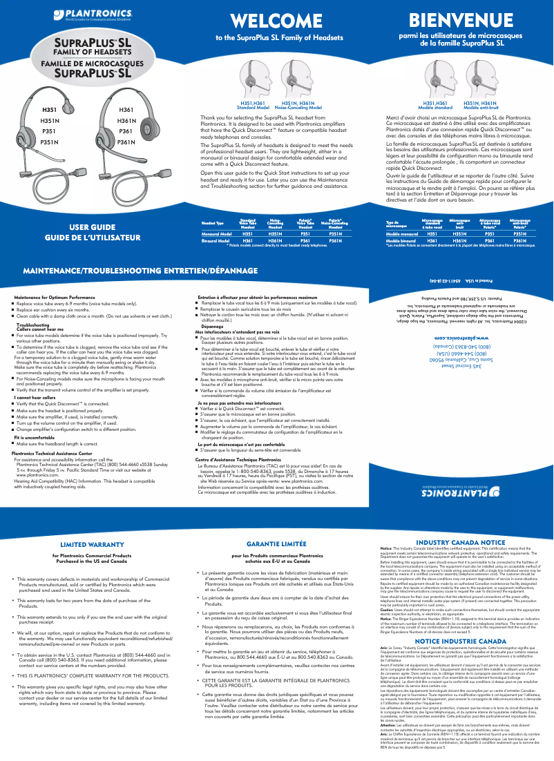 Image de la première page du manuel de l'appareil H251N